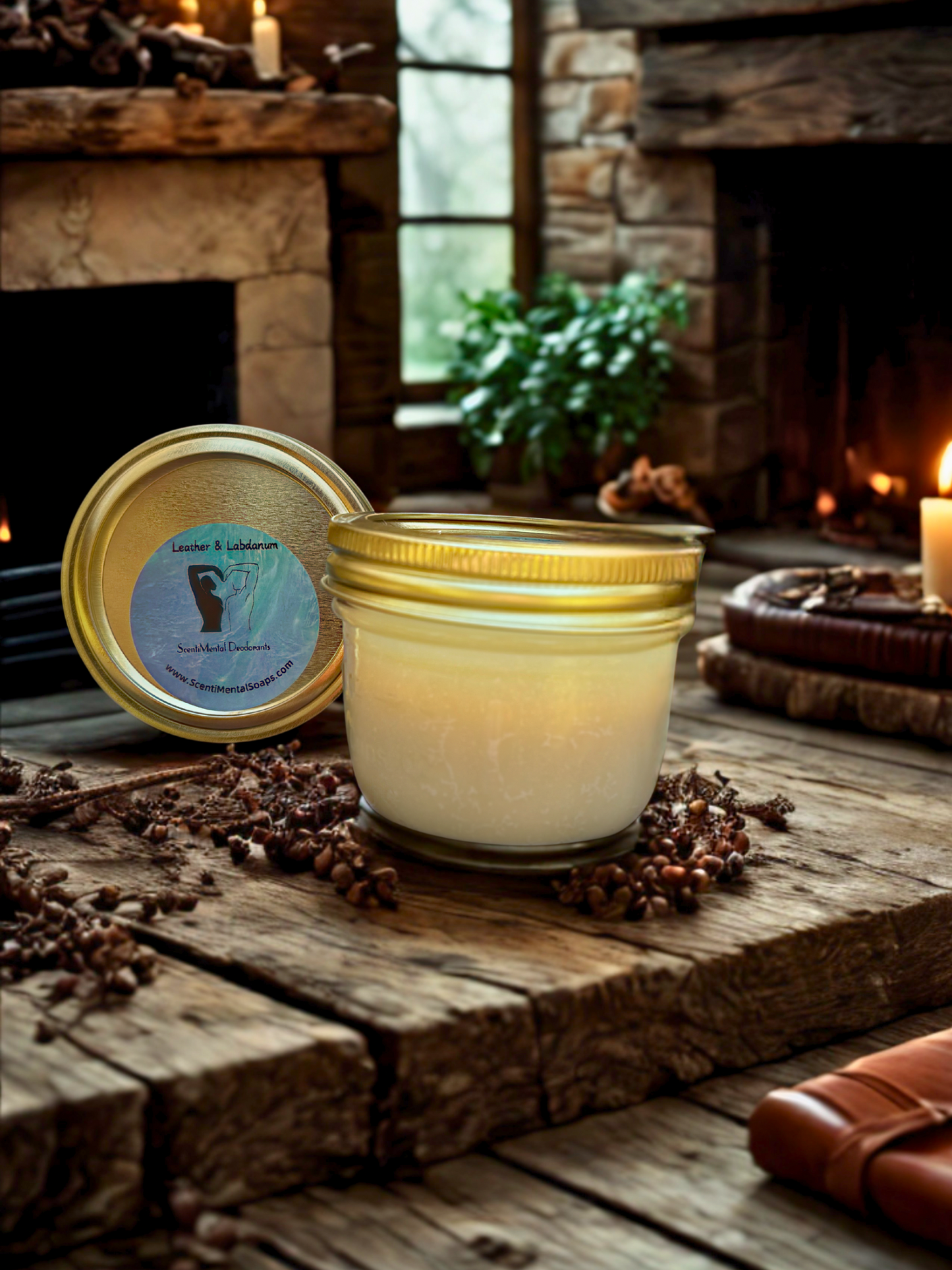 Leather & Labdanum Deodorant - Large