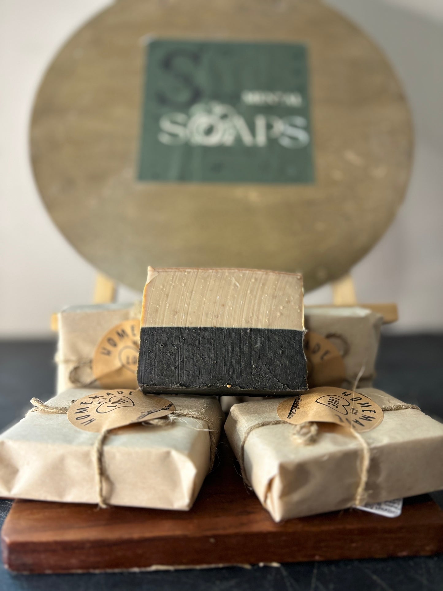 Black Cardamom & Cream Dual Goat Milk Soap Bar - Large