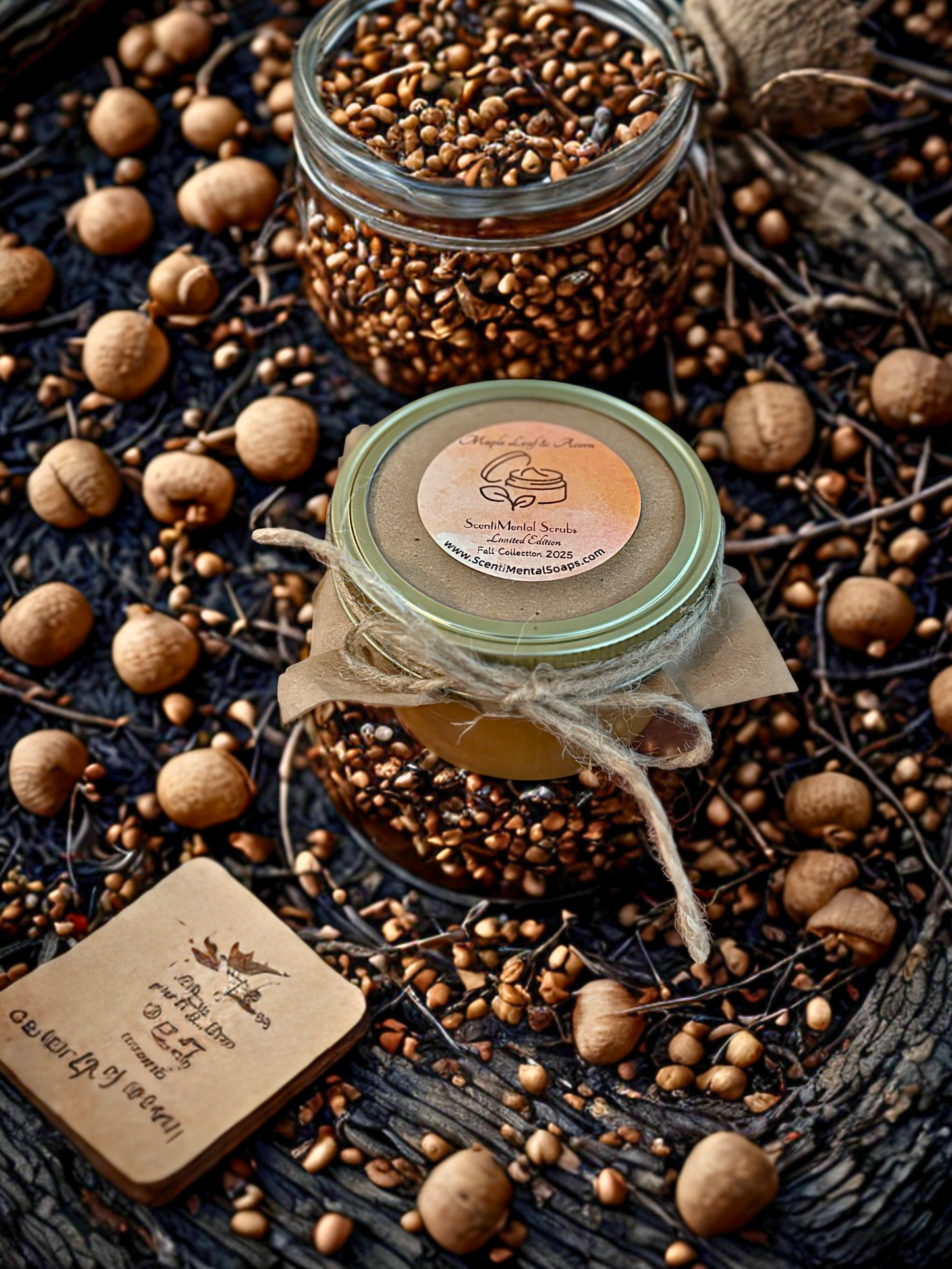 Maple Leaf & Acorn Sugar Scrub