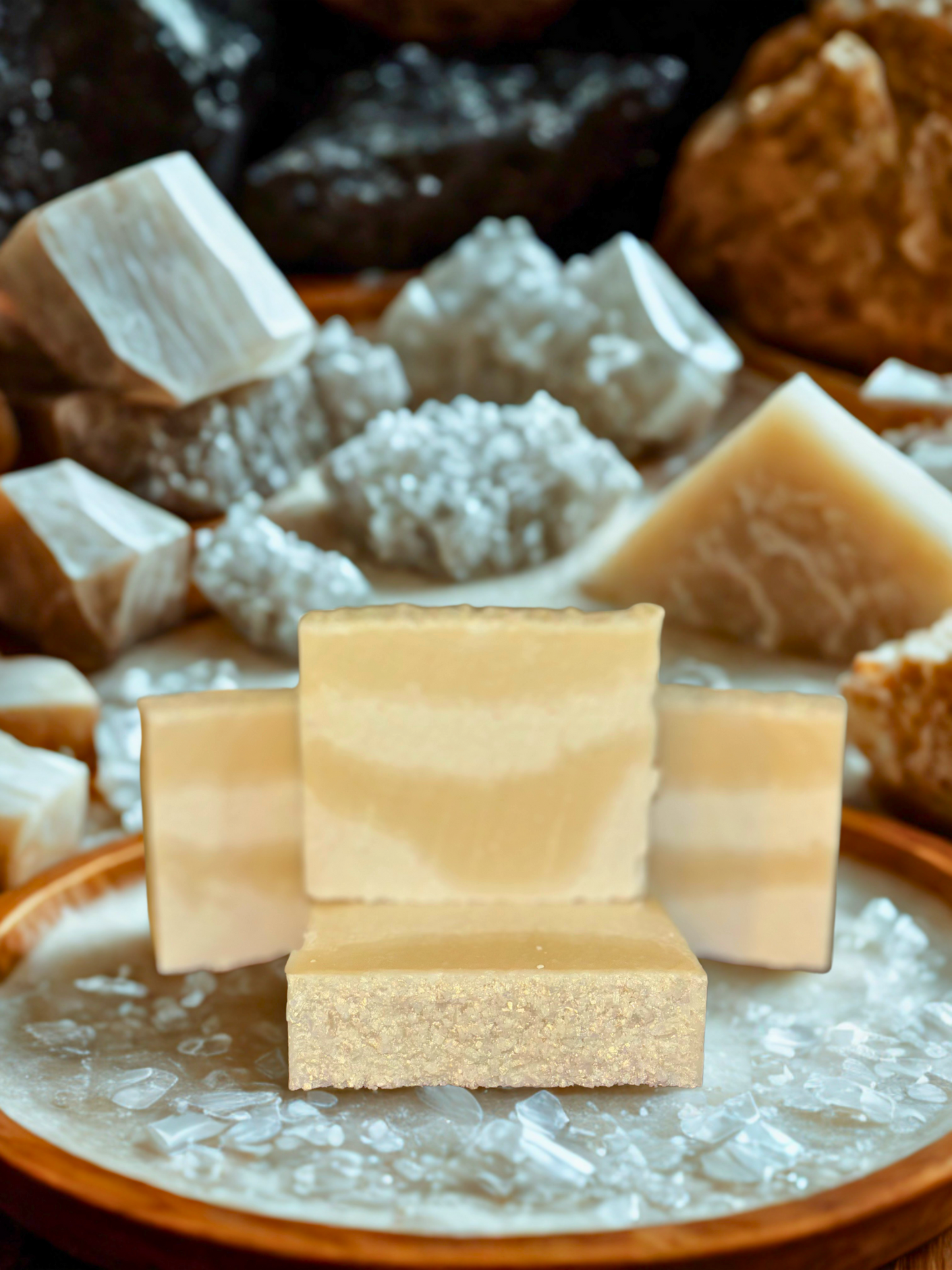 Selenite Glow Goat Milk Soap - Large